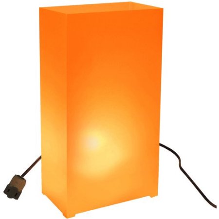 Electric Luminaria Kit, Orange - 10 Count