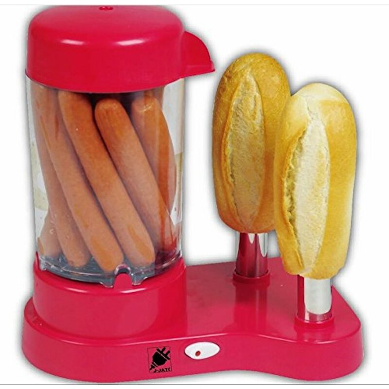 Hd556 Hot Dog Steamer Cooker Maker Machine, Red