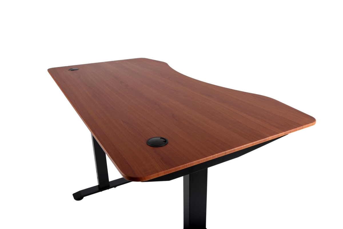 V-adjustable Standing Desk, Mahogany