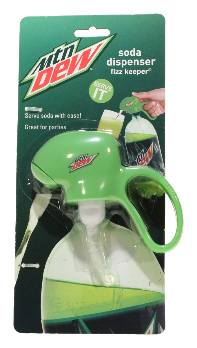 18309 Mountain Dew Modern Logo Fizz Keeper Soda Dispenser