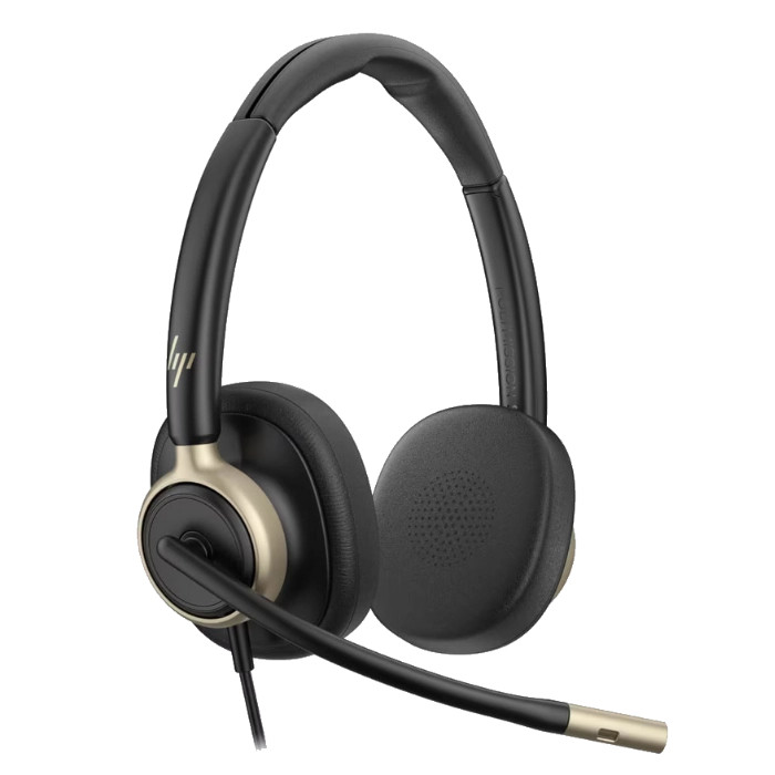 C01FCAA-AC3 Mission 825 USB Stereo USB Wired Headset, Black