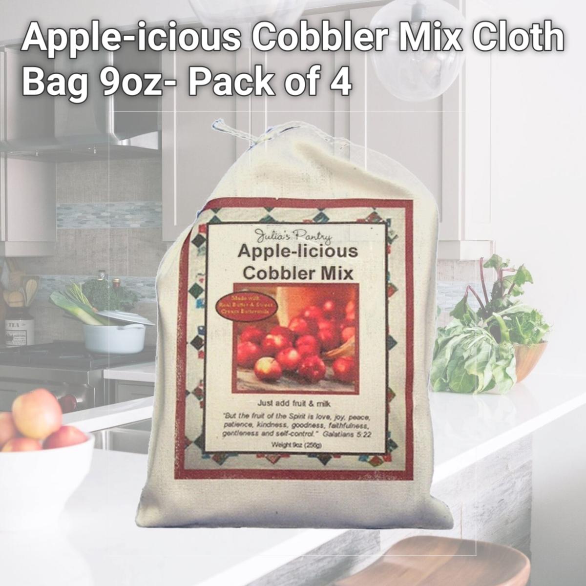 Picture of Julia's Pantry JP100 Apple-icious Cobbler Mix Cloth Bag 9oz- Pack of 4
