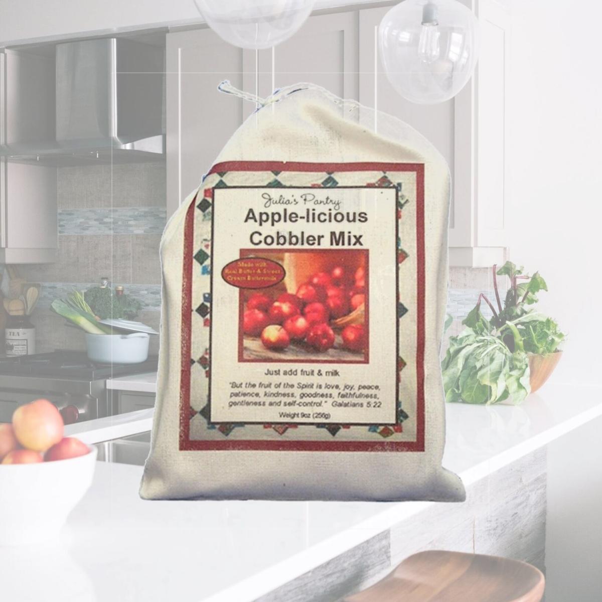 Picture of Julia's Pantry JP100 Apple-icious Cobbler Mix Cloth Bag 9oz- Pack of 4