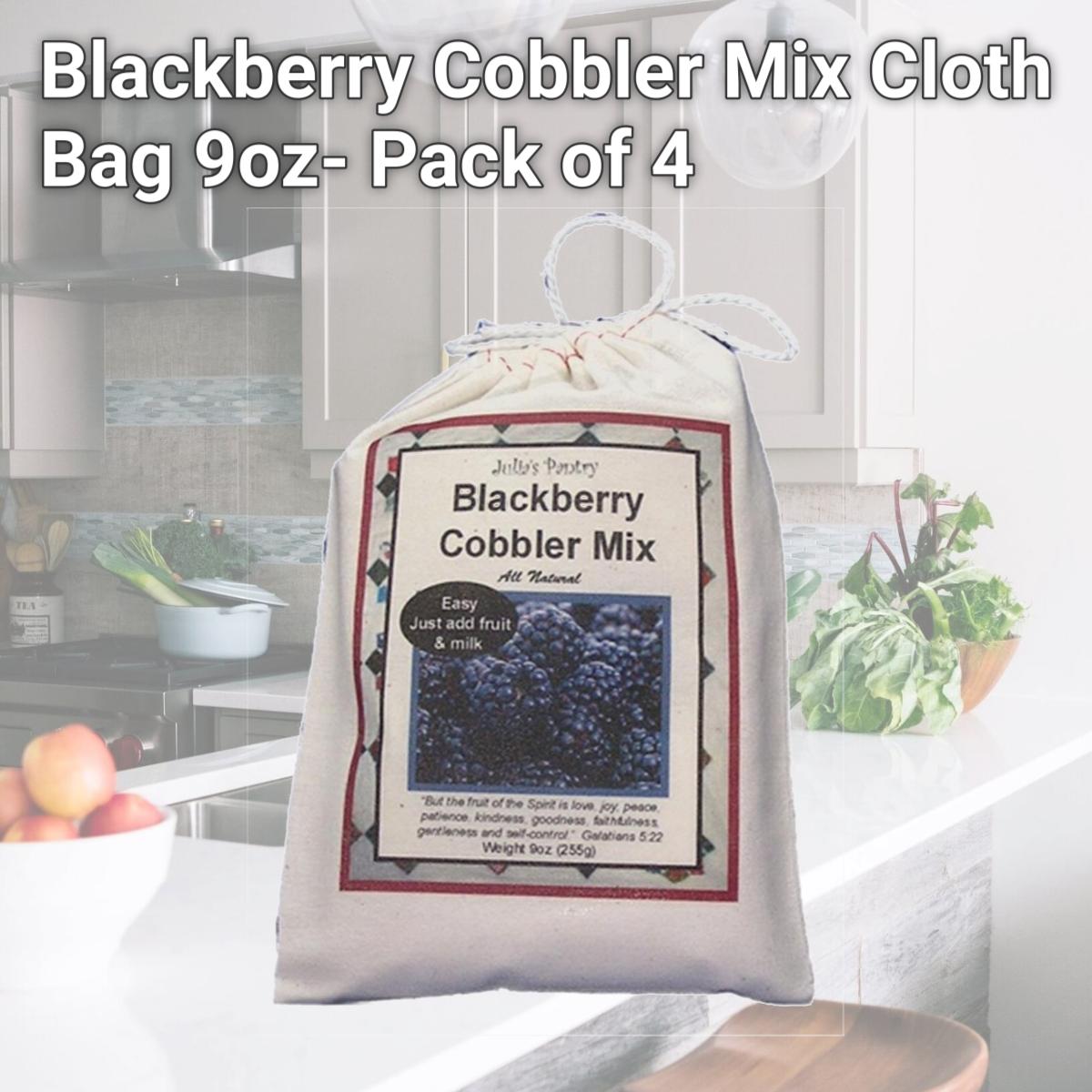 Picture of Julia's Pantry JP101 Blackberry Cobbler Mix Cloth Bag 9oz- Pack of 4