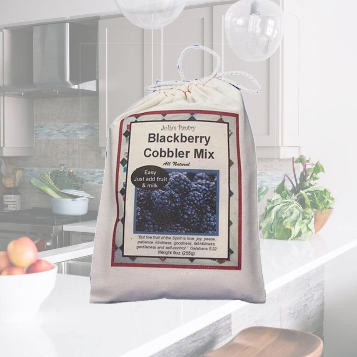 Picture of Julia's Pantry JP101 Blackberry Cobbler Mix Cloth Bag 9oz- Pack of 4