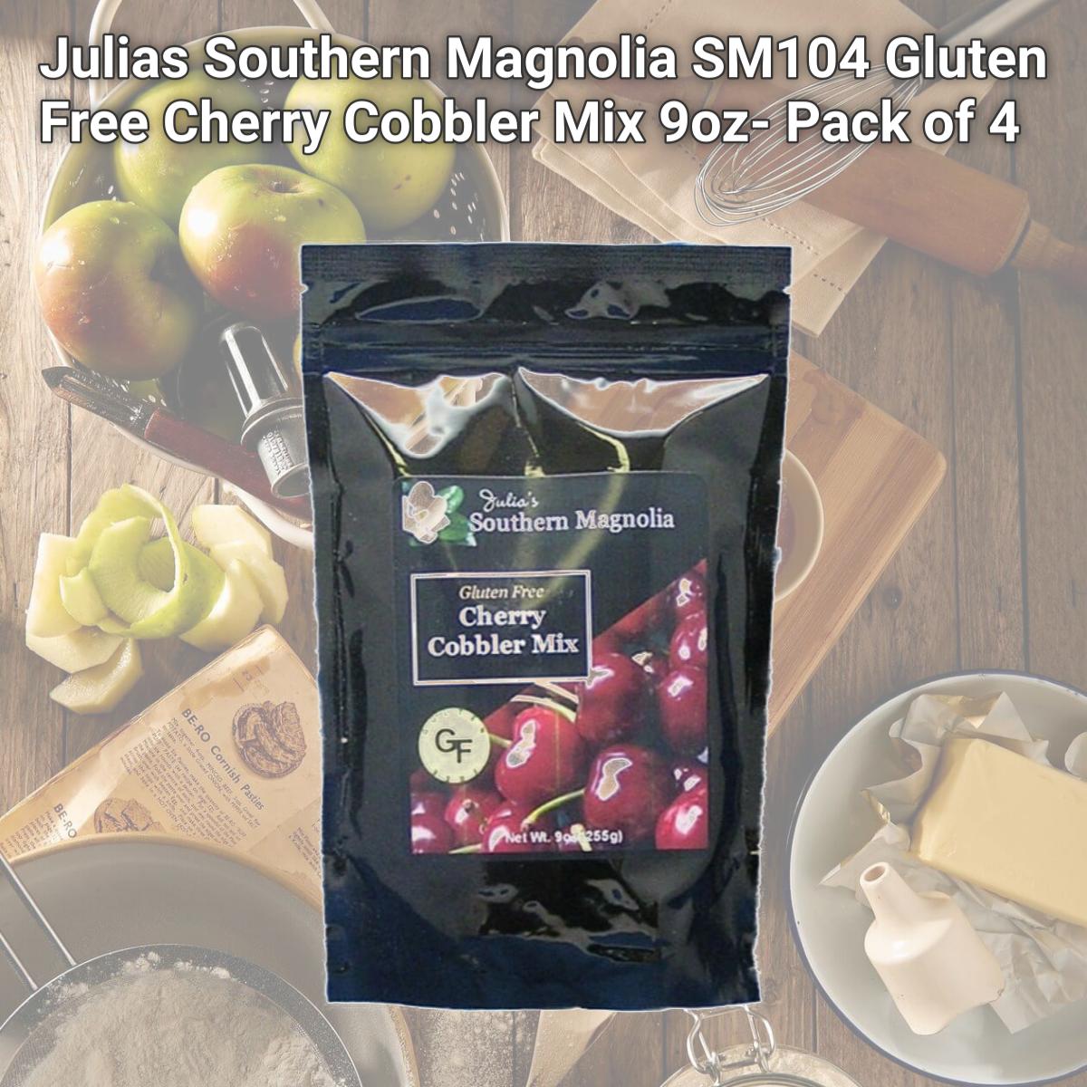 Picture of Julia's Pantry SM104 Gluten Free Cherry Cobbler Mix 9oz- Pack of 4