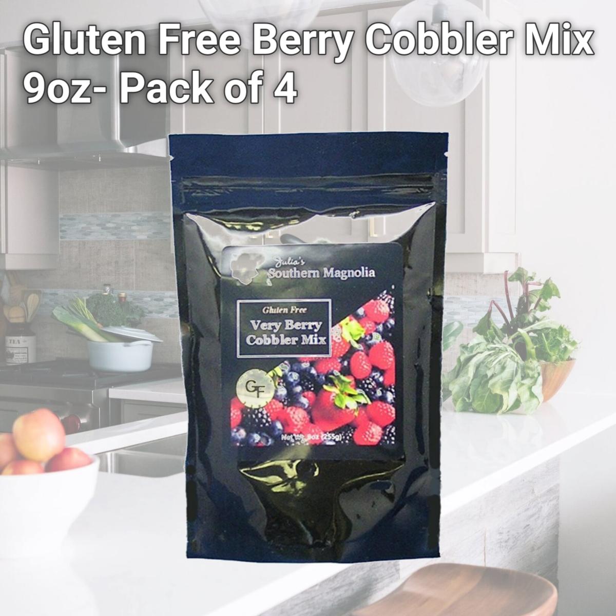 Picture of Julia's Pantry SM108 Gluten Free Berry Cobbler Mix 9oz- Pack of 4