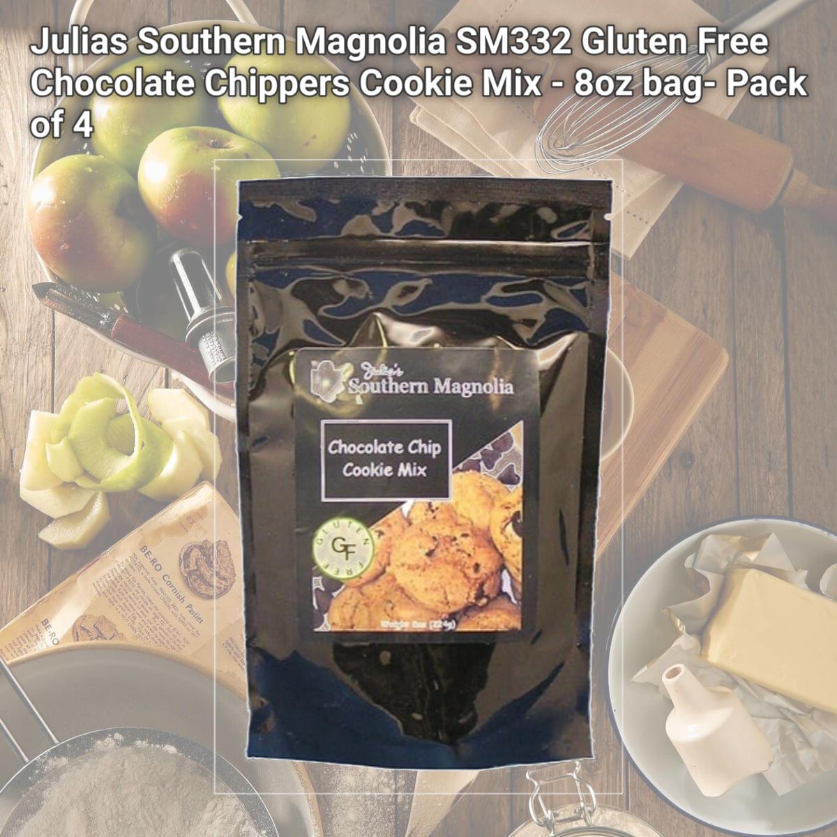 Picture of Julia's Pantry SM332 Gluten Free Chocolate Chippers Cookie Mix - 8oz bag- Pack of 4