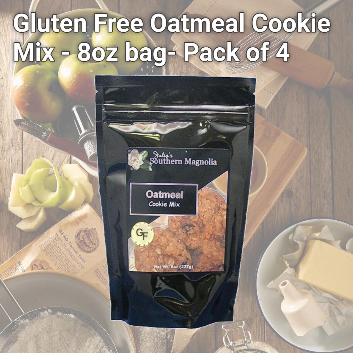 Picture of Julia's Pantry SM334 Gluten Free Oatmeal Cookie Mix - 8oz bag- Pack of 4