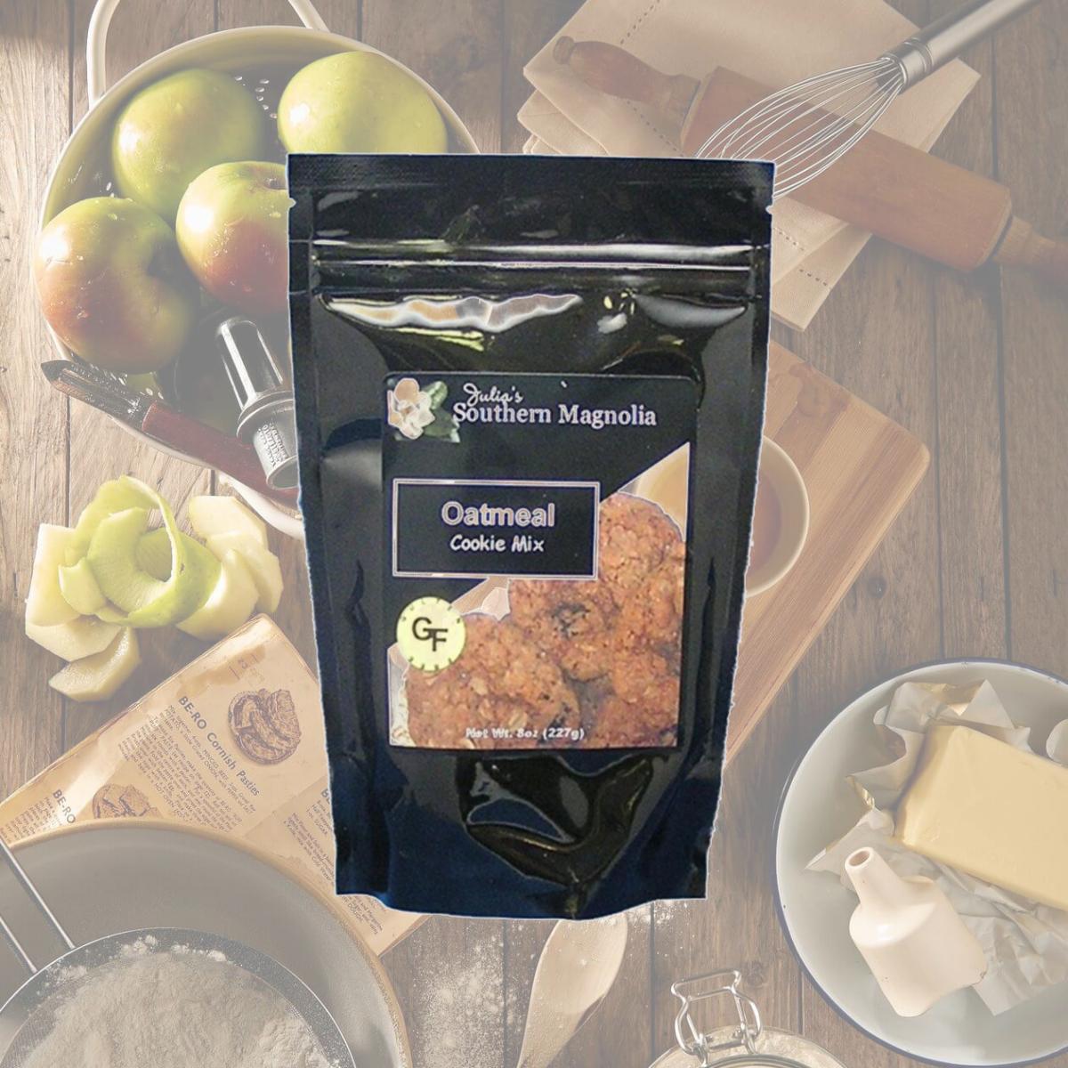 Picture of Julia's Pantry SM334 Gluten Free Oatmeal Cookie Mix - 8oz bag- Pack of 4