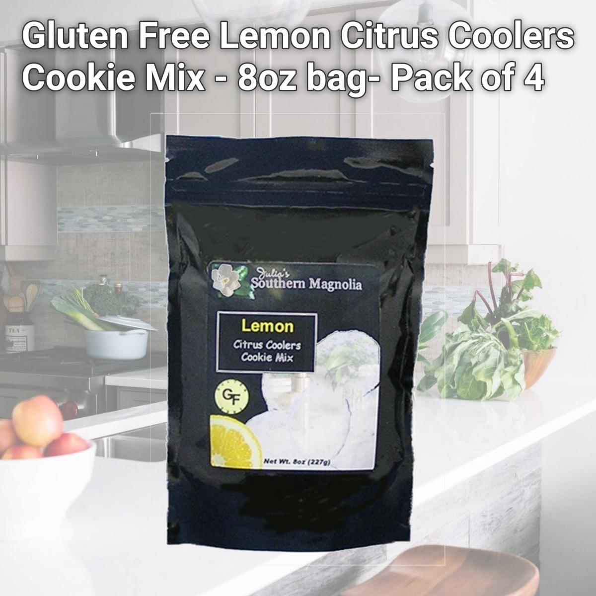 Picture of Julia's Pantry SM338 Gluten Free Lemon Citrus Coolers Cookie Mix - 8oz bag- Pack of 4