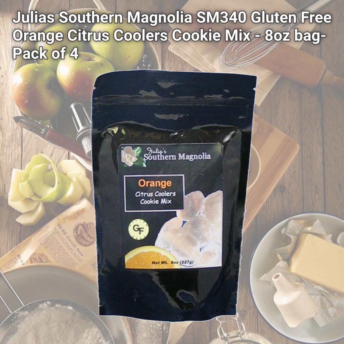 Picture of Julia's Pantry SM340 Gluten Free Orange Citrus Coolers Cookie Mix - 8oz bag- Pack of 4