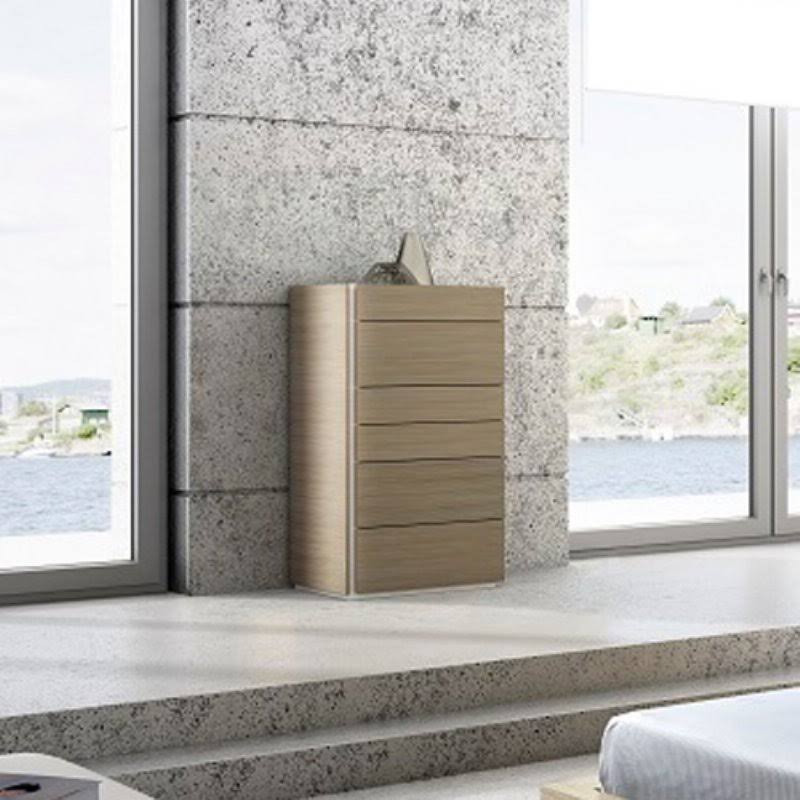 Evora 6 Drawer Chest - Wenge & Light Grey
