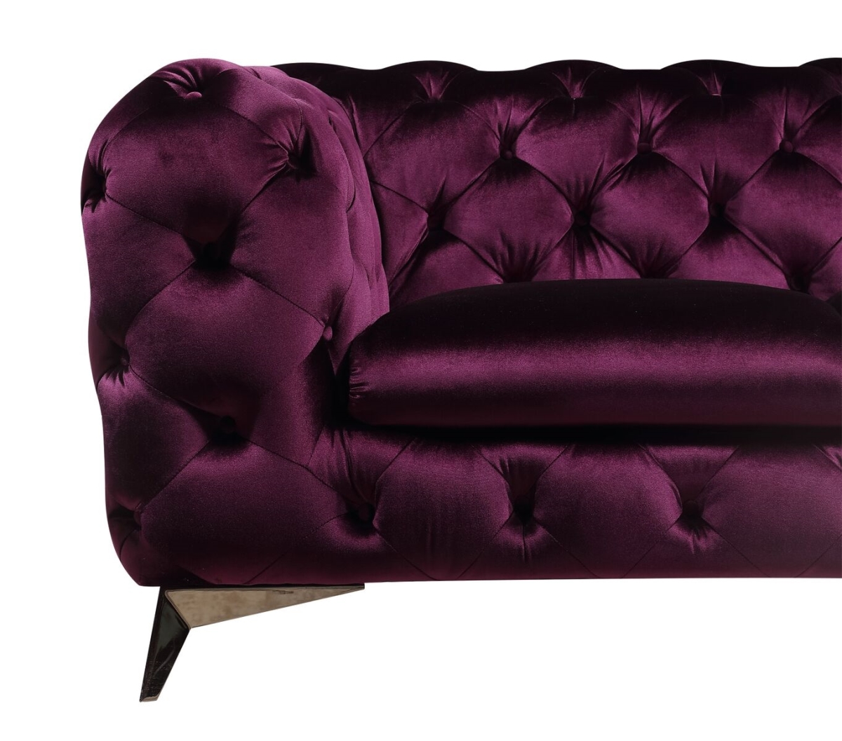J & M Furniture 183352-l-p Glitz Love Seat In Purple