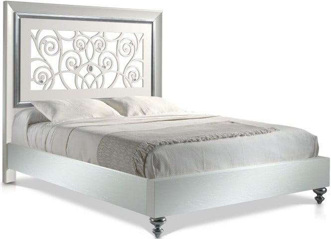 J & M Furniture 176241-k Alba King Bed - Natural Oak Veneer