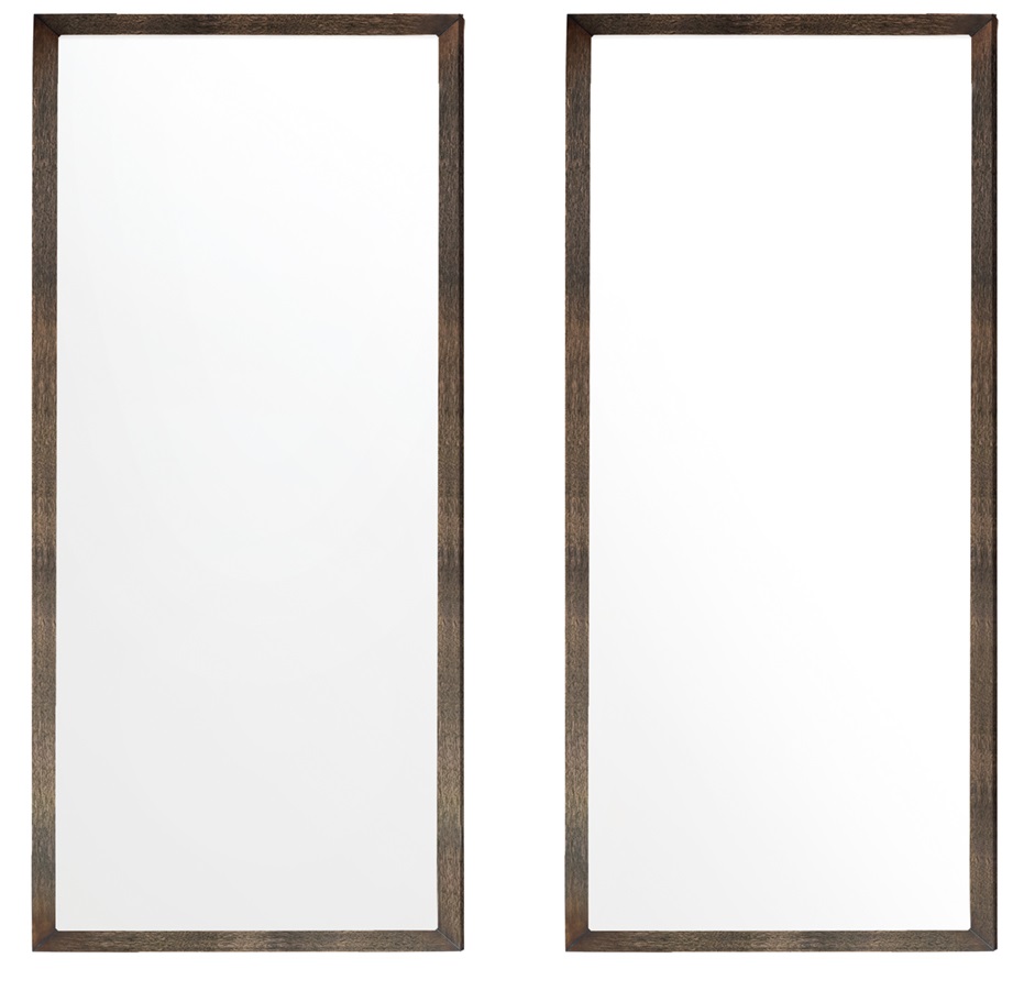 378-m23-oae 23 In. Oasis Mirror, Olive Ash Eclipse