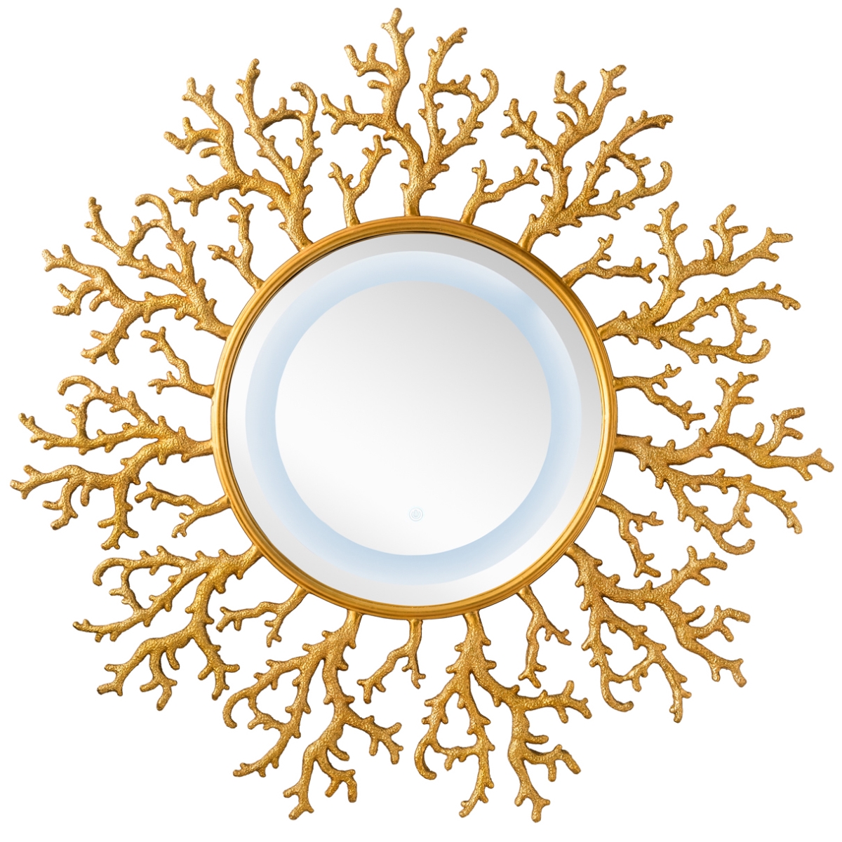 905-m42-rgd 42 In. Coral Reef Mirror, Radiant Gold