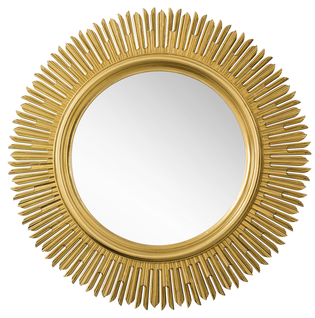 921-m42-agd 42 In. Sunburst Mirror, Antique Gold