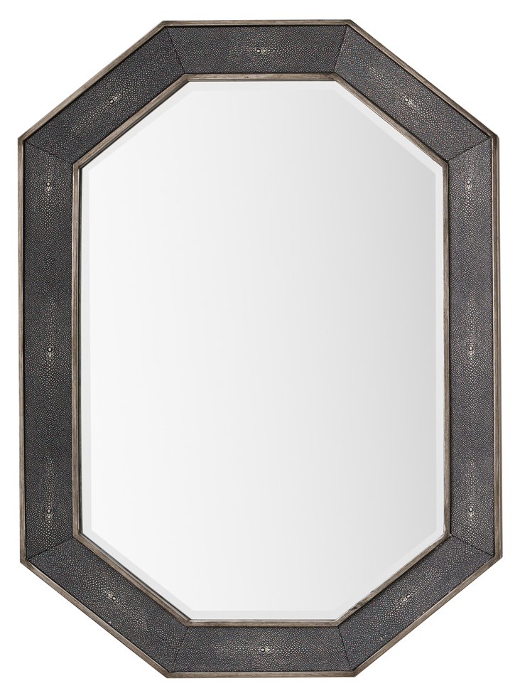 963-m30-sl-ch 30 In. Tangent Mirror, Silver With Charcoal