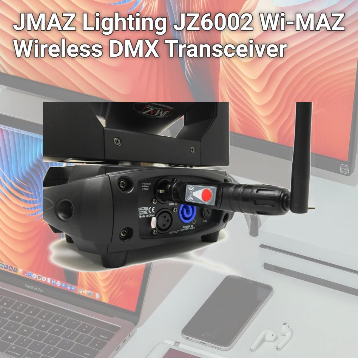 Picture of JMAZ Lighting JZ6002 Wi-MAZ Wireless DMX Transceiver