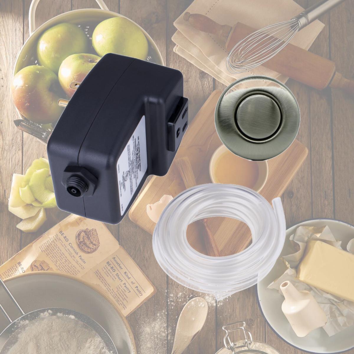 Picture of Mr. Scrappy 20-MSAS-65-BN Single Outlet Garbage Disposal On & Off Air Switch, Brushed Nickel