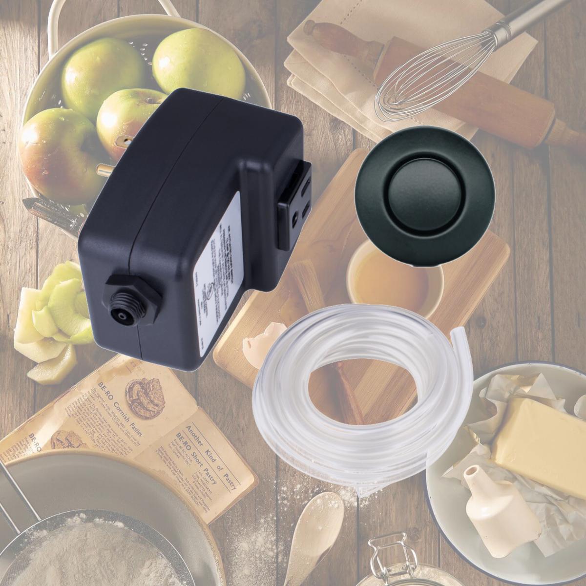 Picture of Mr. Scrappy 20-MSAS-65-MTBK Single Outlet Garbage Disposal On & Off Air Switch, Matte Black