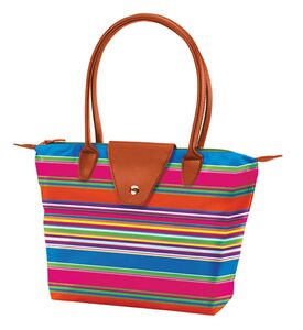 Joann Marrie Designs Nf1or Small Fold-up Bag, Orange & Black Handle