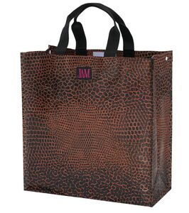 Joann Marrie Designs P2sbsnk Polypropylene Snake Skin Shopping Bag - Brown