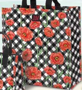 Joann Marrie Designs P2sbpc Polypropylene Poppy Chic Shopping Bag - Assorted Color
