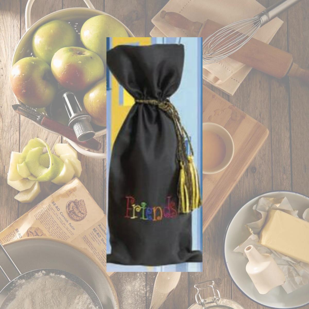 Picture of Joann Marie Designs IBTEMB1 Embroidered Wine Bag - Friends Pack of 12