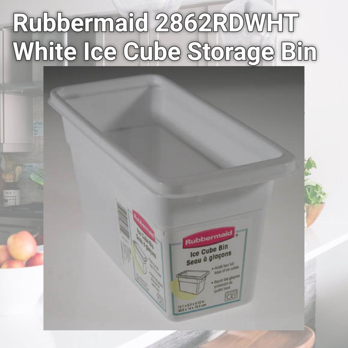 Picture of Rubbermaid 2862RDWHT White Ice Cube Storage Bin