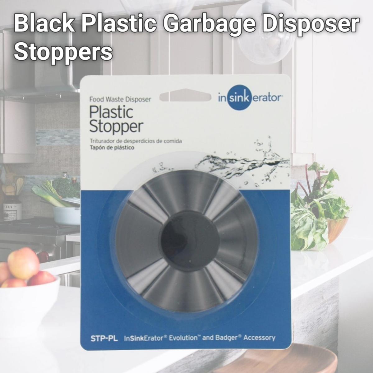 Picture of In-sink-erator Black Plastic Garbage Disposer Stoppers  STPPL
