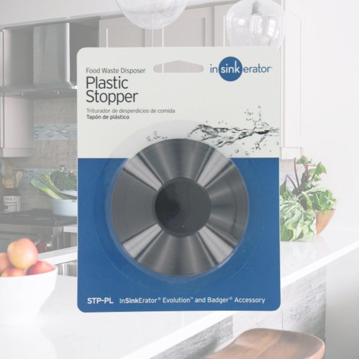 Picture of In-sink-erator Black Plastic Garbage Disposer Stoppers  STPPL