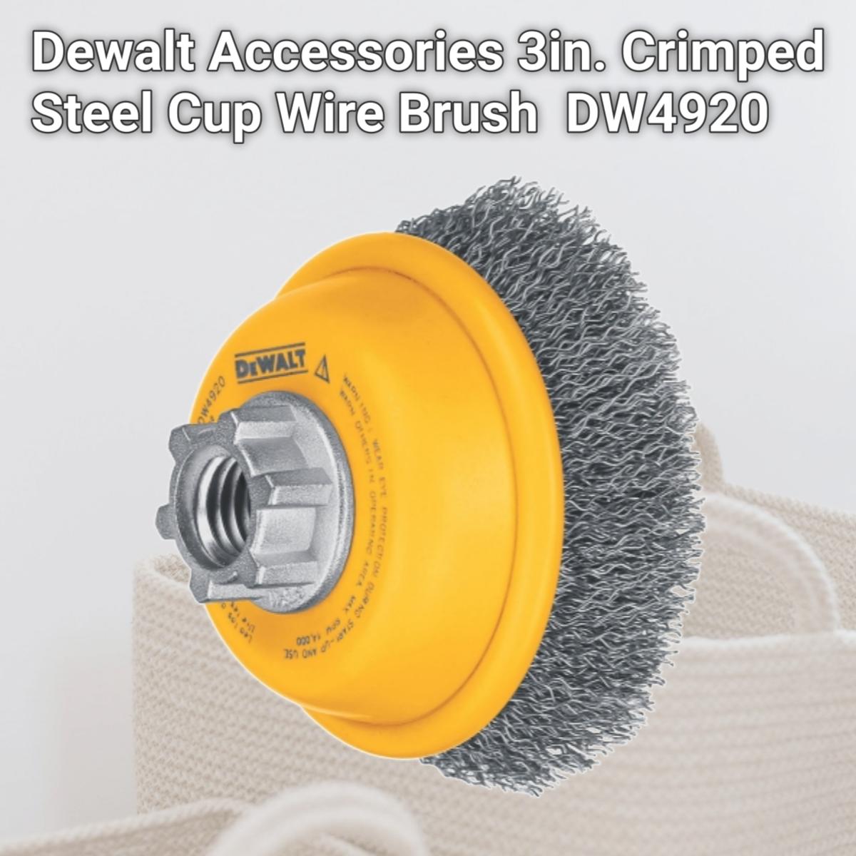Picture of Dewalt Accessories 3in. Crimped Steel Cup Wire Brush  DW4920