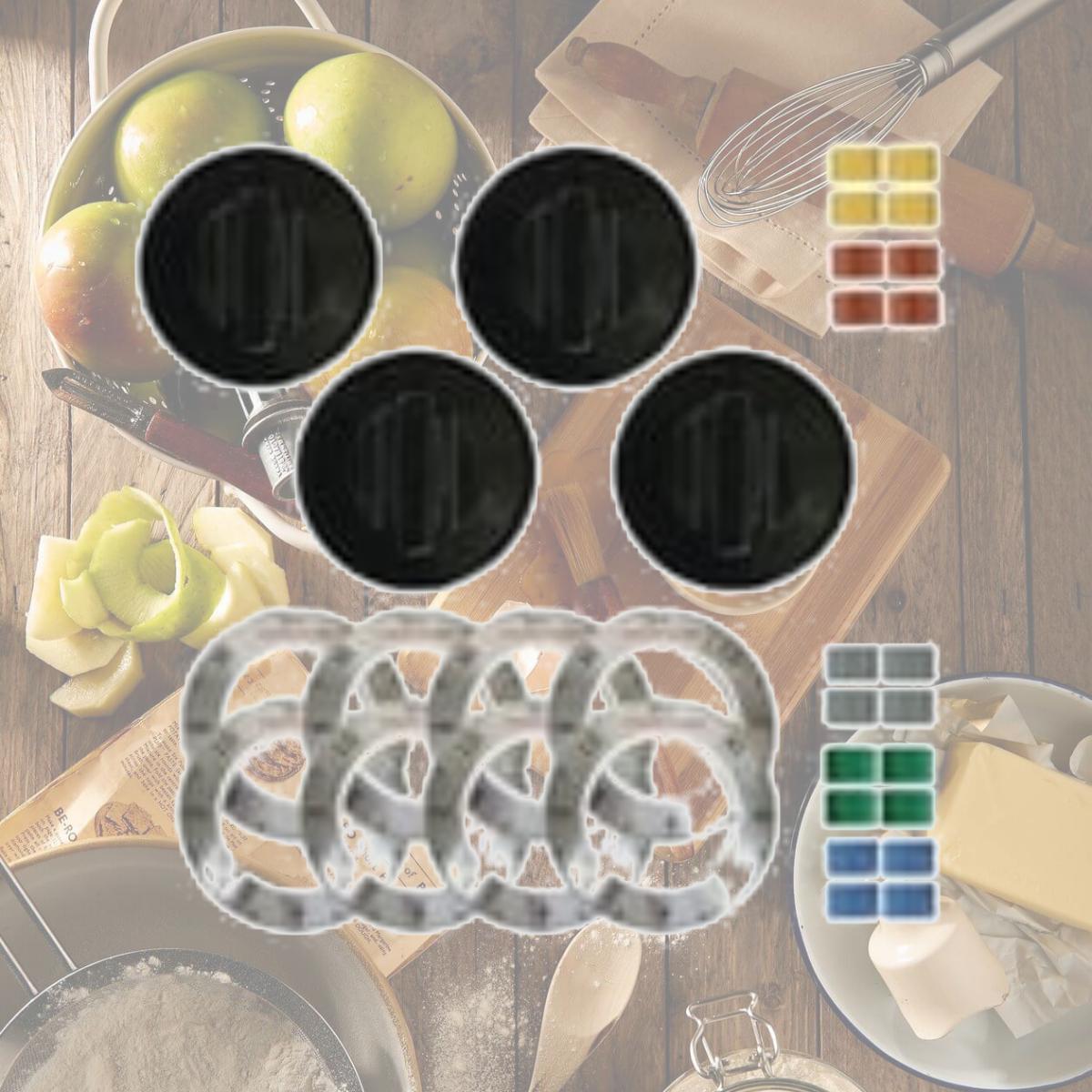 Picture of Range Kleen 4 Piece Black Electric Range Replacement Knobs  8114