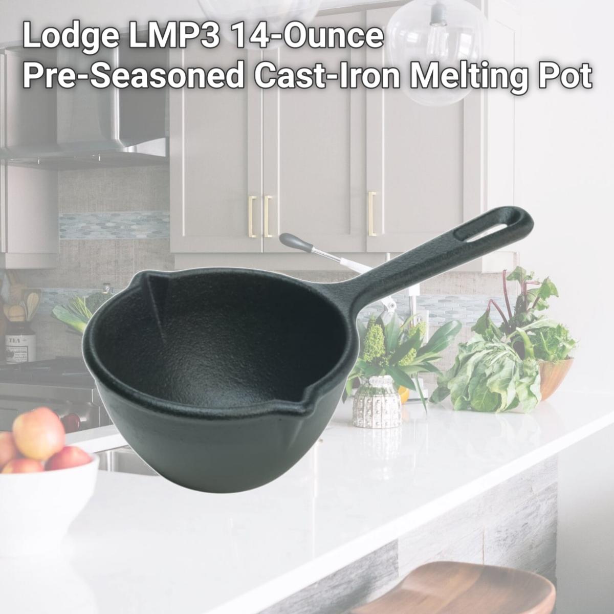 Picture of Lodge LMP3 14-Ounce Pre-Seasoned Cast-Iron Melting Pot