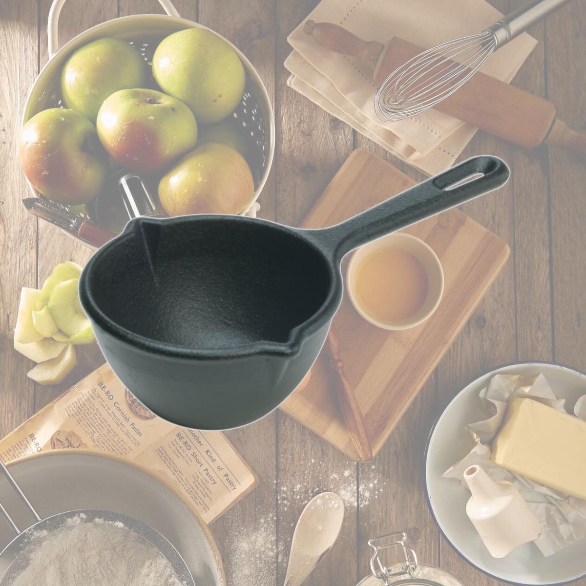 Picture of Lodge LMP3 14-Ounce Pre-Seasoned Cast-Iron Melting Pot