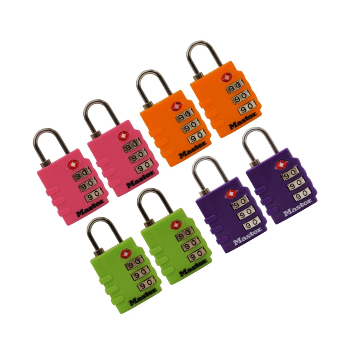 Picture of Master Lock Assorted Colors Luggage Locks  4684T