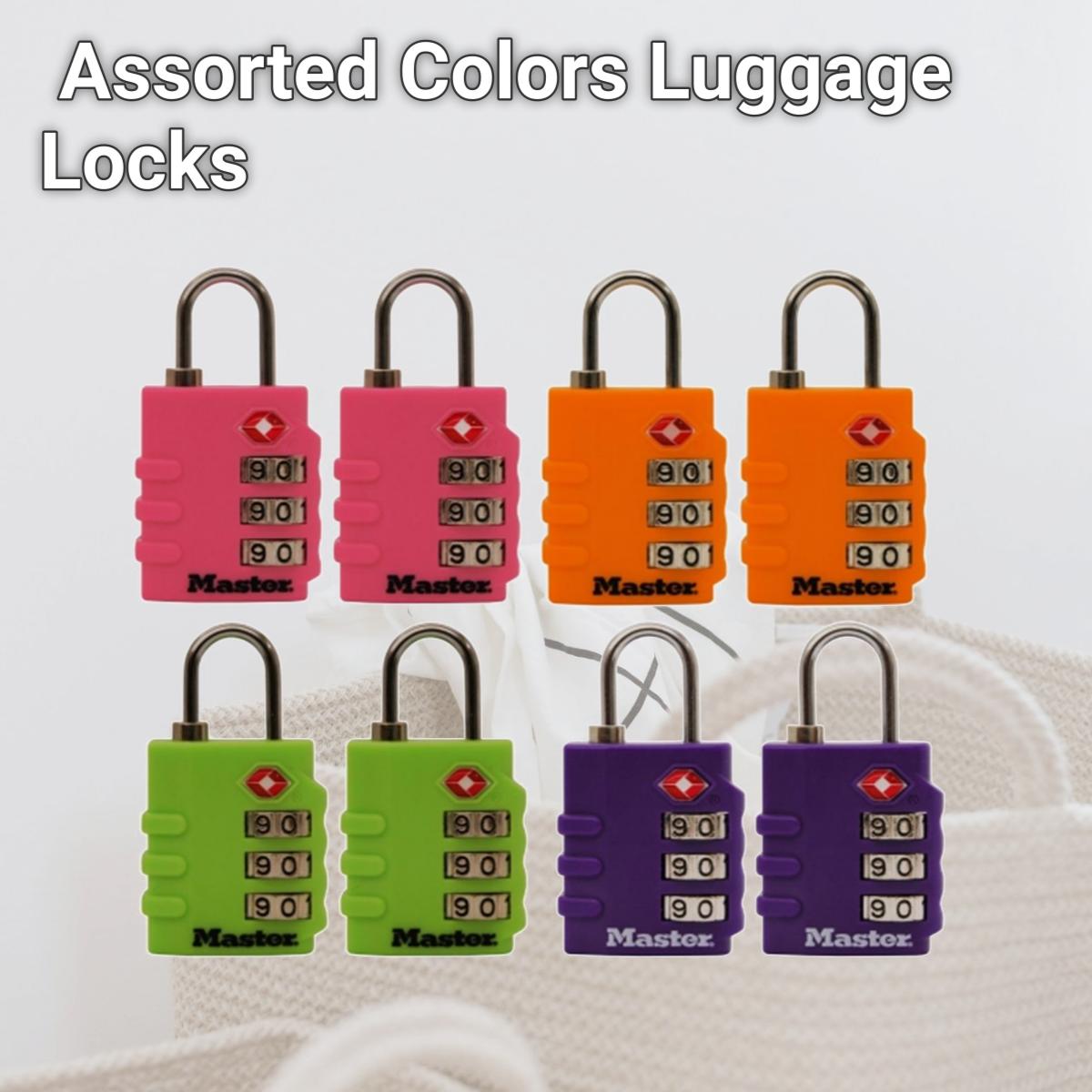 Picture of Master Lock Assorted Colors Luggage Locks  4684T
