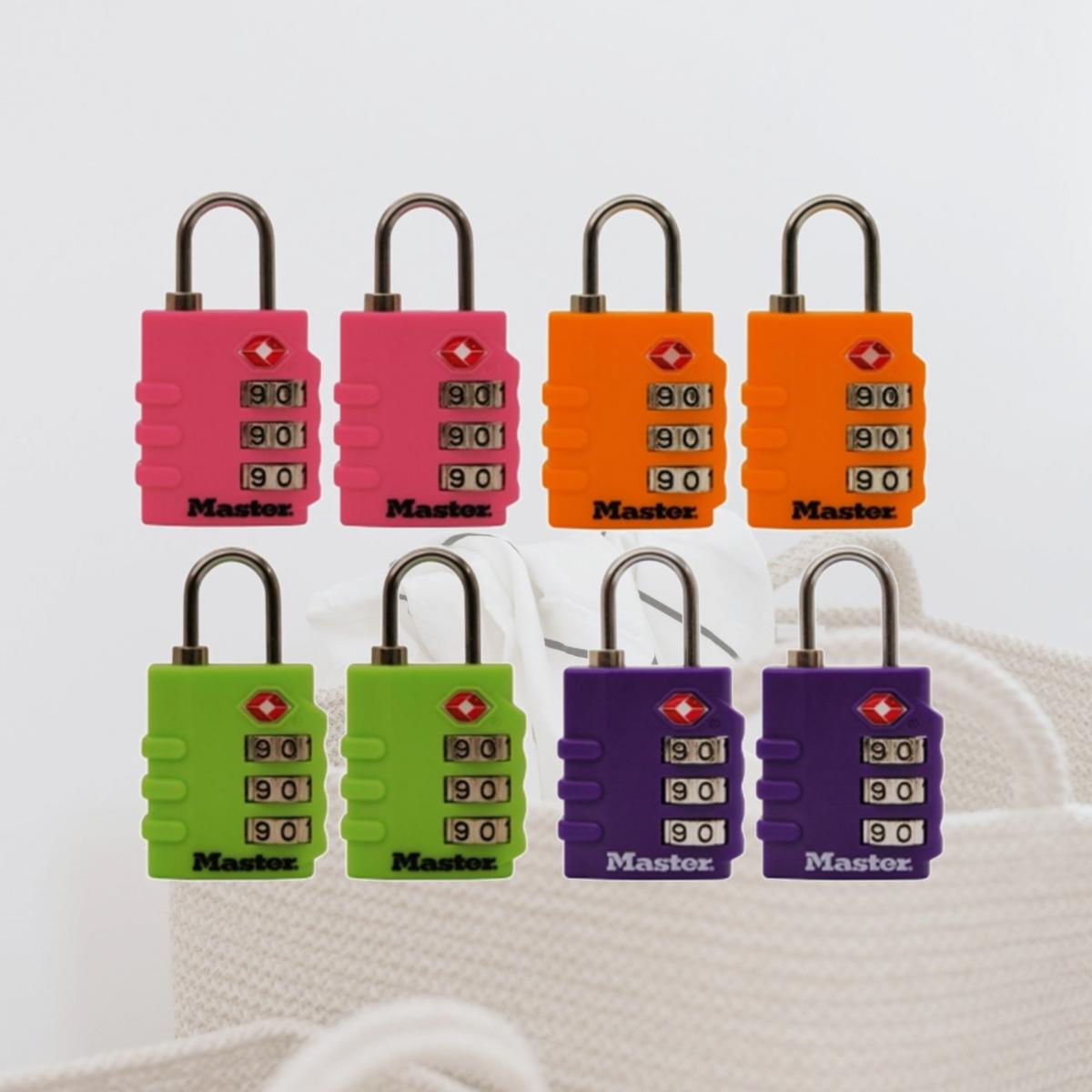 Picture of Master Lock Assorted Colors Luggage Locks  4684T