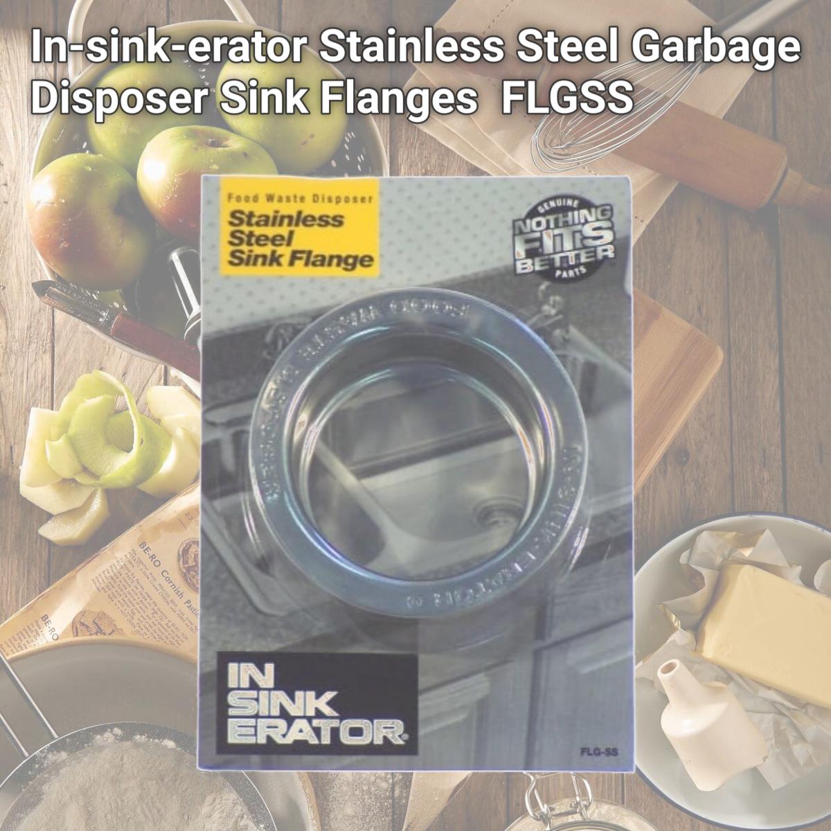 Picture of In-sink-erator Stainless Steel Garbage Disposer Sink Flanges  FLGSS