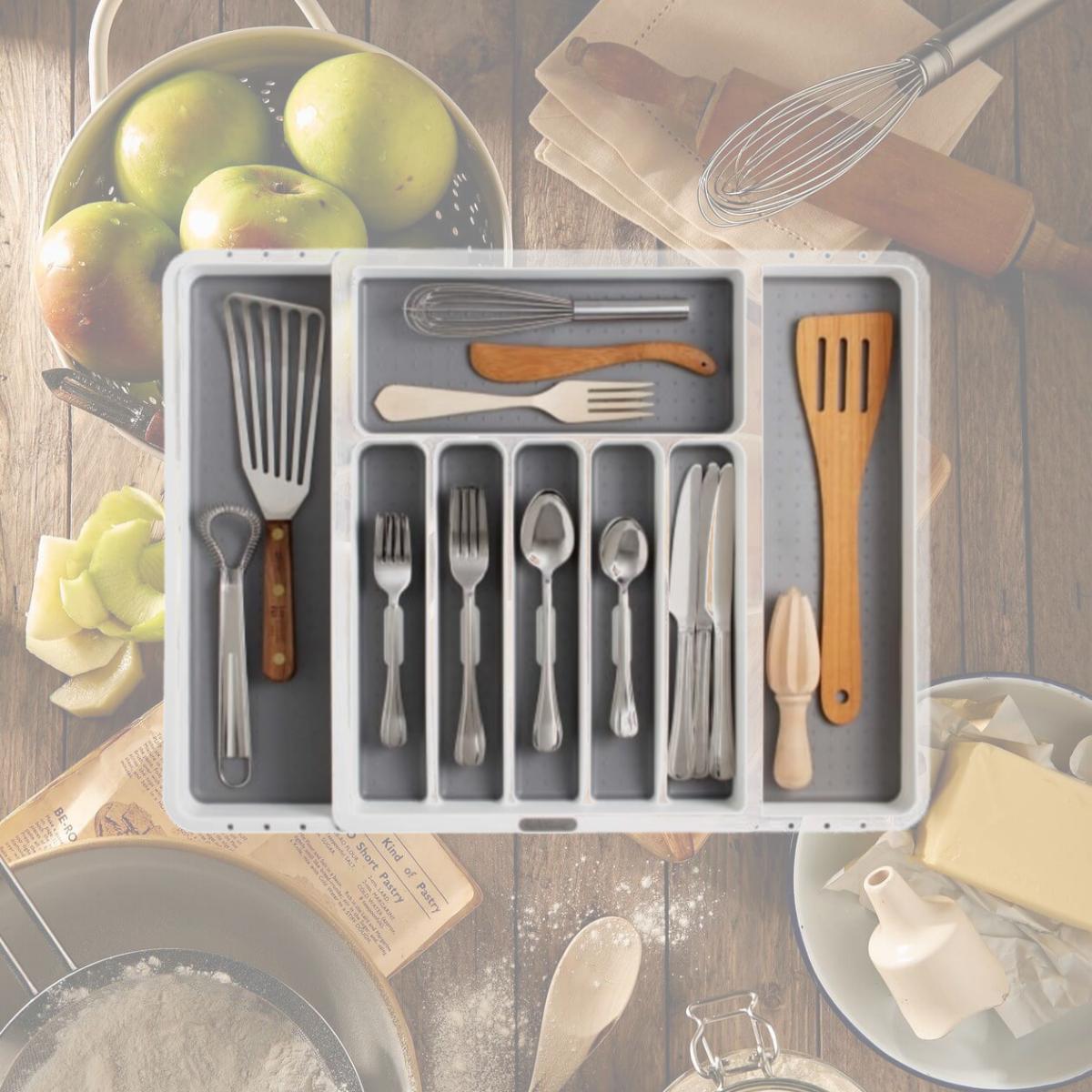 Picture of Made Smart Housewares Expandable Silverware Tray  29308