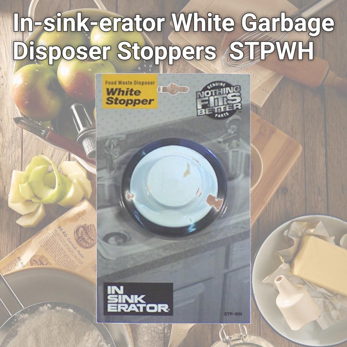 Picture of In-sink-erator White Garbage Disposer Stoppers  STPWH