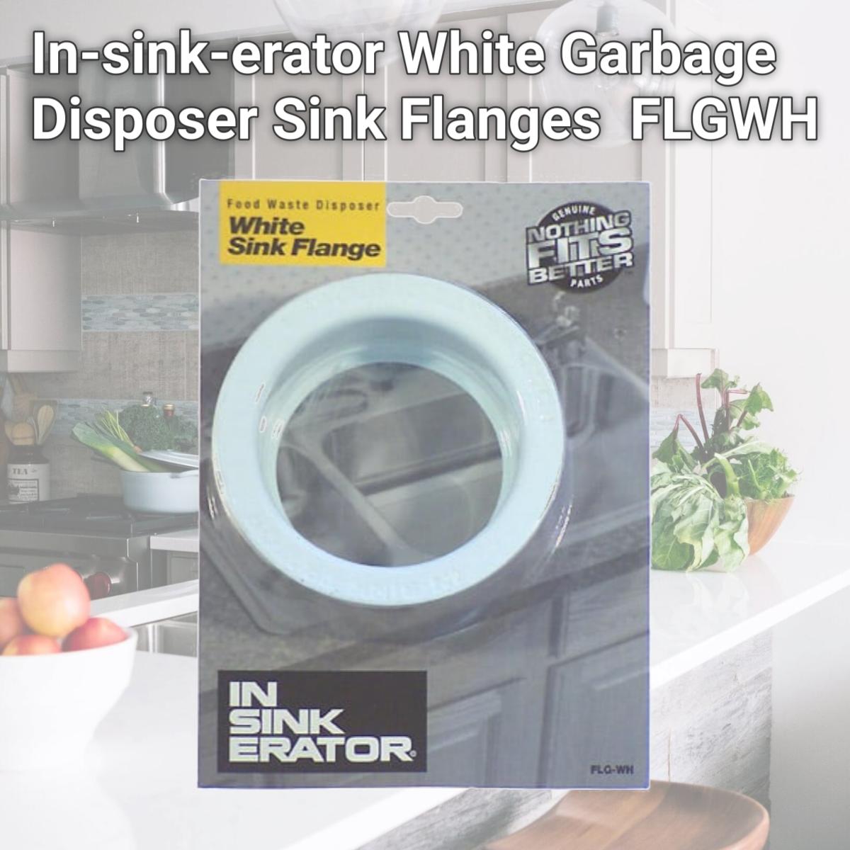 Picture of In-sink-erator White Garbage Disposer Sink Flanges  FLGWH
