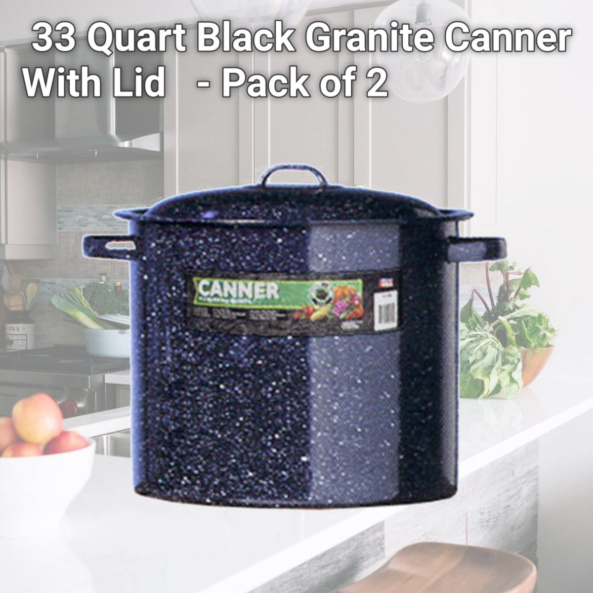 Picture of Columbian Home Products 33 Quart Black Granite Canner With Lid  0709-2 - Pack of 2