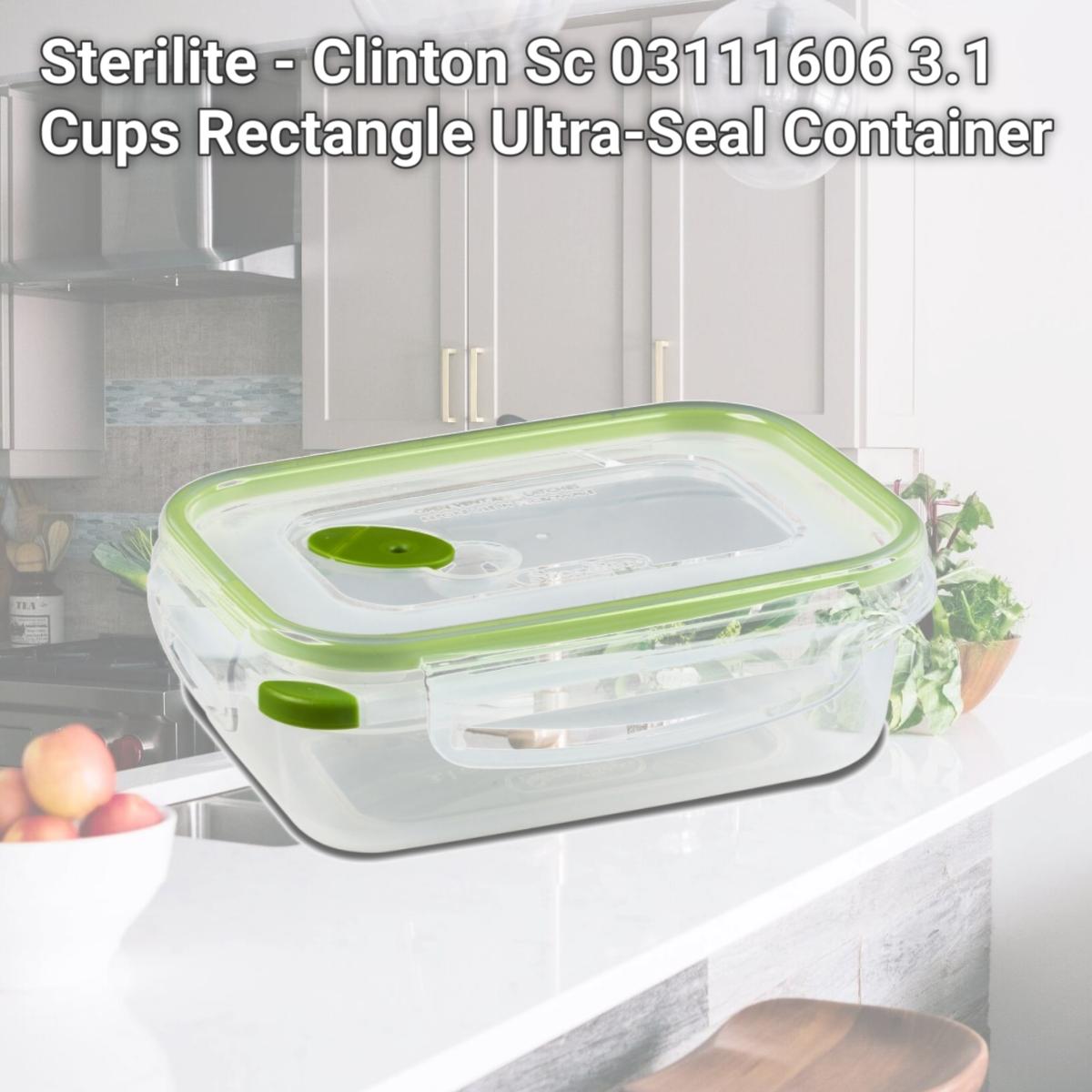 Picture of Sterilite - Clinton Sc 03111606 3.1 Cups Rectangle Ultra-Seal Container