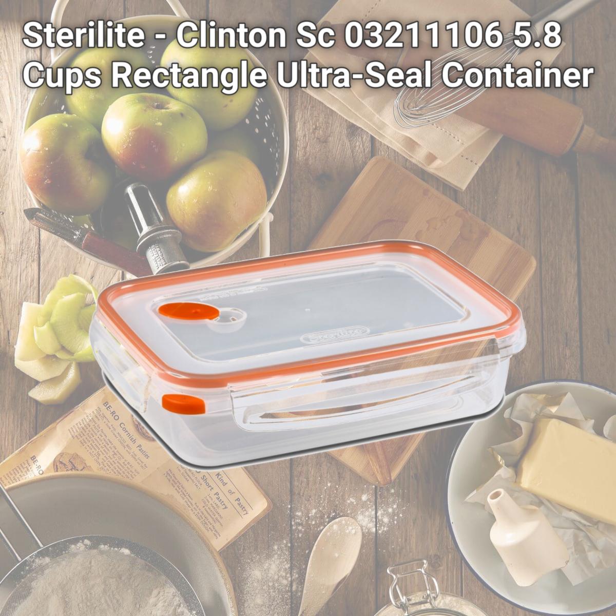 Picture of Sterilite - Clinton Sc 03211106 5.8 Cups Rectangle Ultra-Seal Container