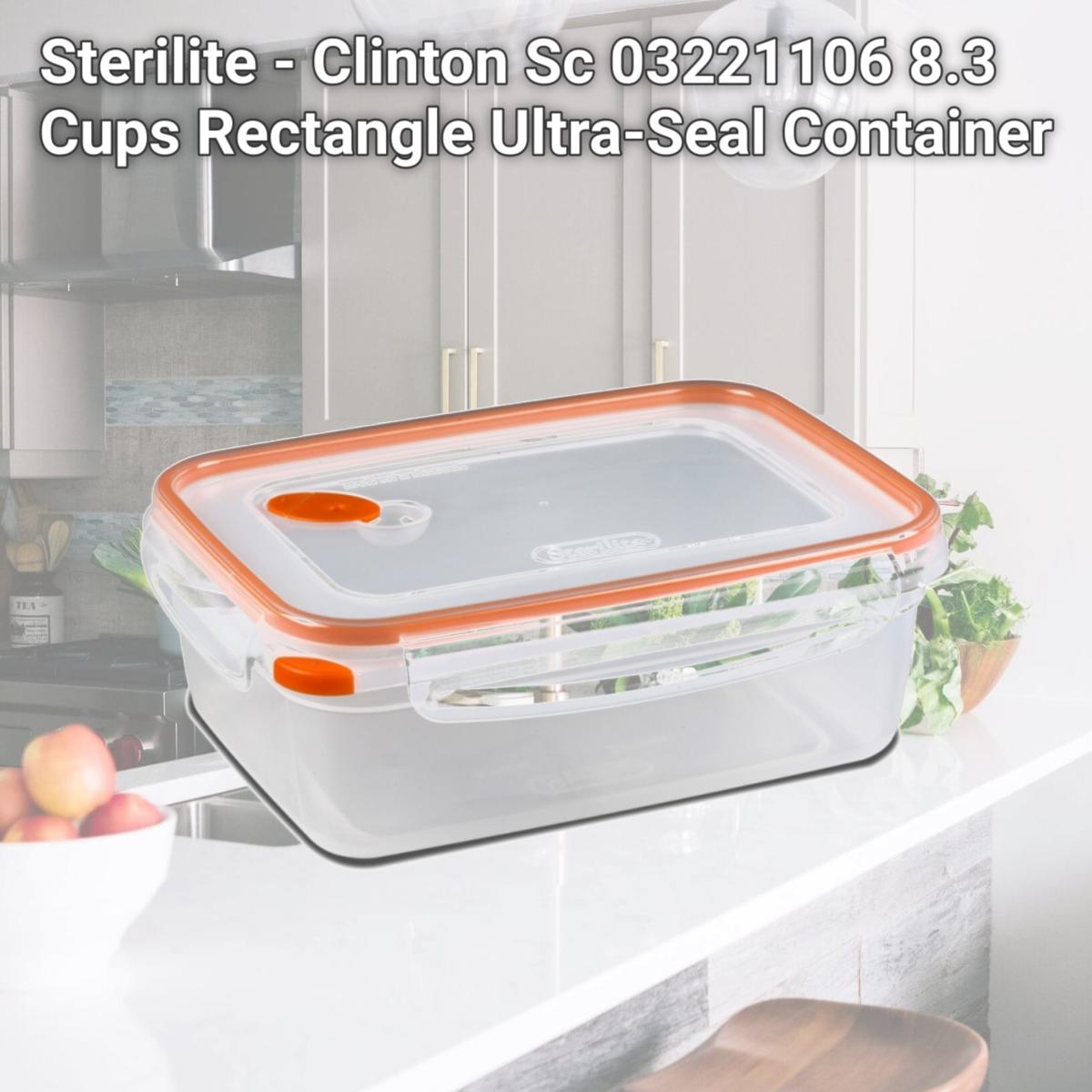 Picture of Sterilite - Clinton Sc 03221106 8.3 Cups Rectangle Ultra-Seal Container