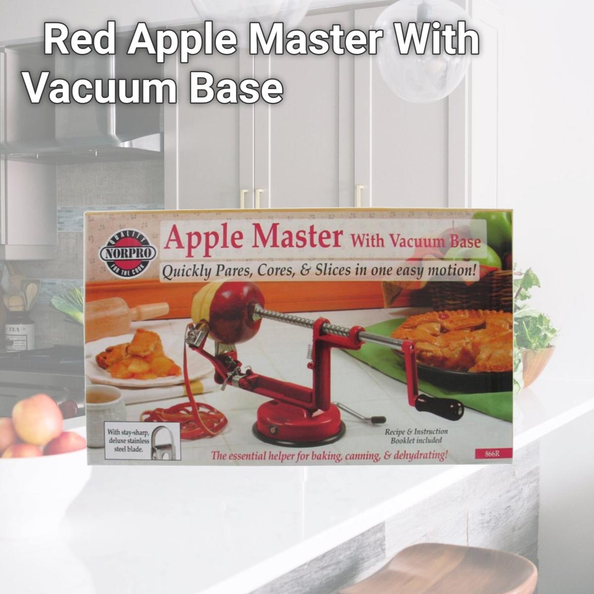 Picture of Norpro 866R Red Apple Master With Vacuum Base