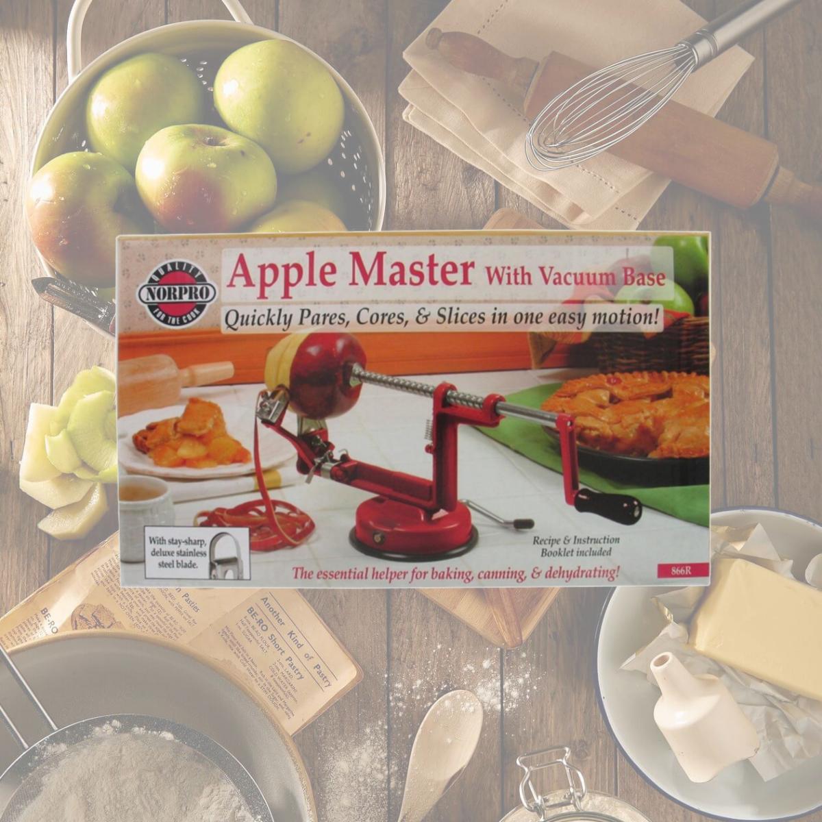 Picture of Norpro 866R Red Apple Master With Vacuum Base